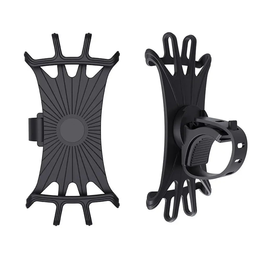 Bike Phone Holder 360 Rotatable Phone Mount Stand Adjustable Bike Phone Holder Non-Slip Cycling Bracket Pull Type for All Phone