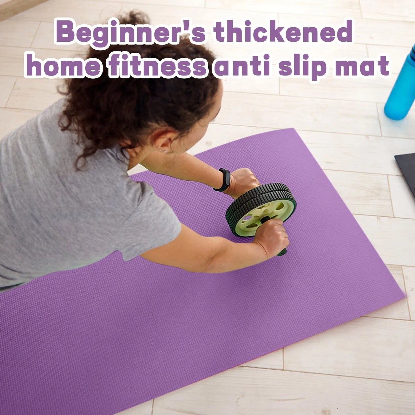 1PCS Yoga Mats Anti-Slip Sport Fitness Mat for Exercise Yoga and Pilates Gymnastics Mat Fitness Equipment Rubber Sports Mat