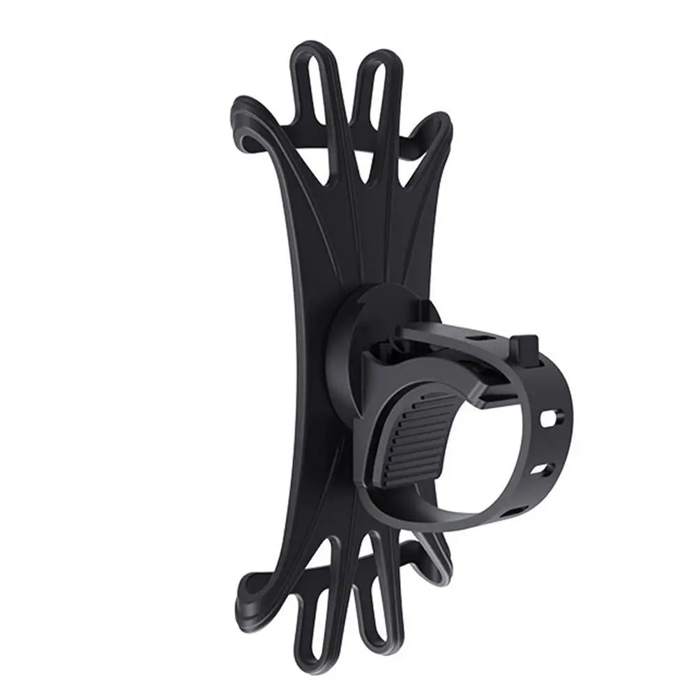 Bike Phone Holder 360 Rotatable Phone Mount Stand Adjustable Bike Phone Holder Non-Slip Cycling Bracket Pull Type for All Phone