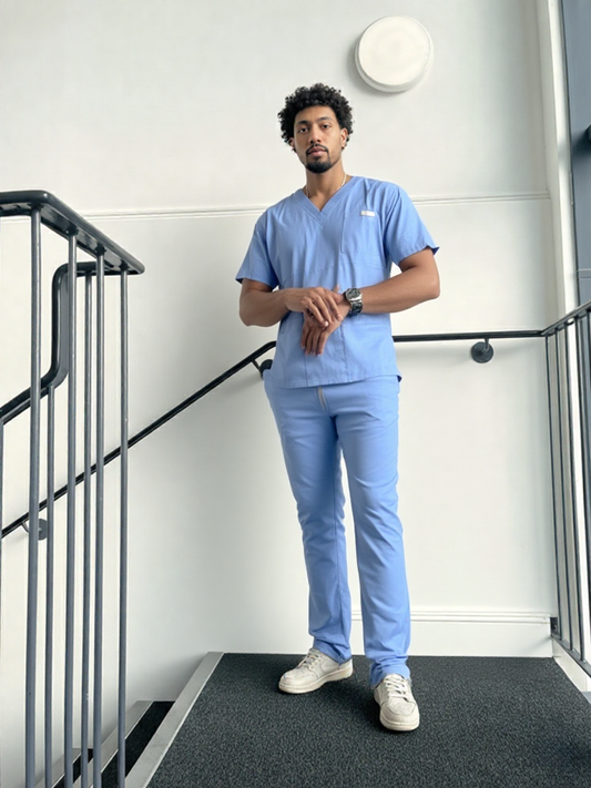 COSTUM MEDICAL ALBASTRU CERUL