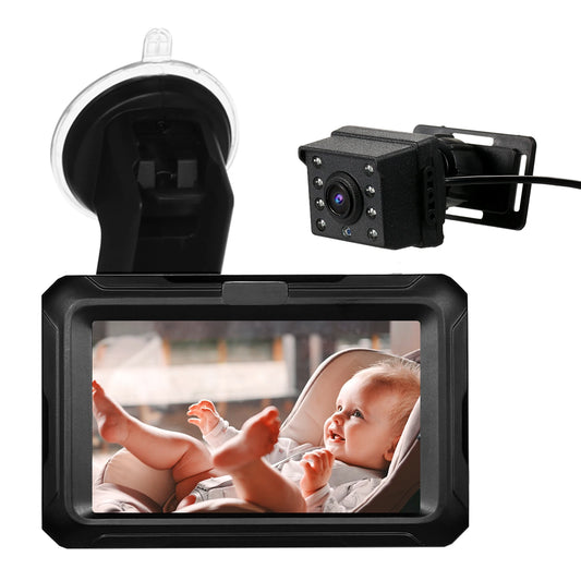 Baby Car Mirror 1080P High Definition Monitor Camera for Baby Rear Facing Seat 150° Wide View Night Vision Car Mirror Camera