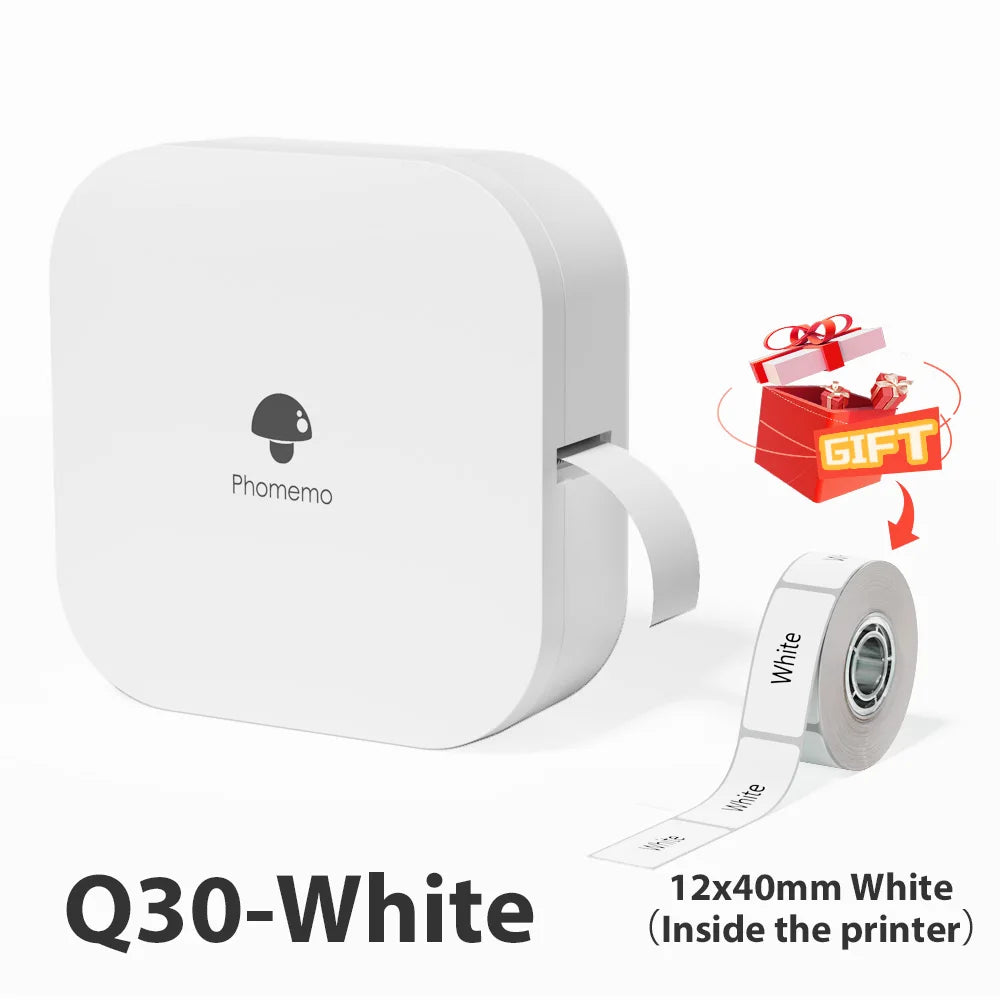 Q30 Bluetooth Thermal Label Printer, Pocket Sticker Maker for Date/Diy Labels, Ios Android Wireless Printer, Multi-Paper