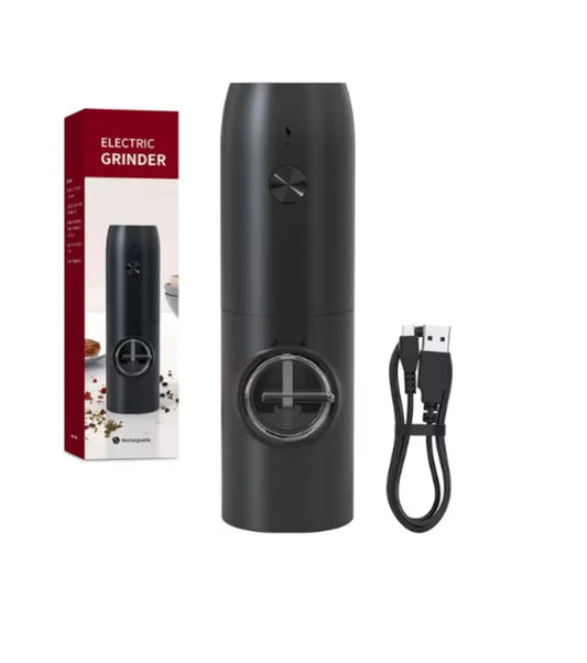 Rechargeable Electric Salt and Pepper Grinder Set with Charging Base Stainless Steel Automatic Salt Pepper Grinder Spice Mill